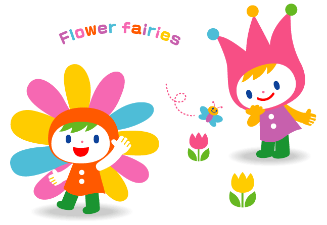 花の妖精キャラクター